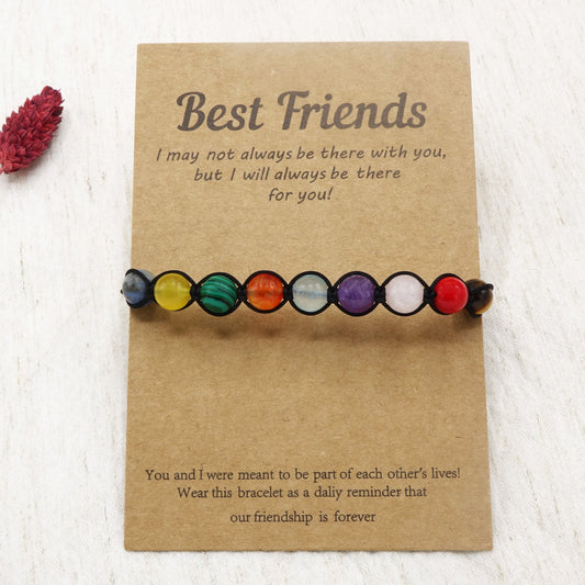 Chakra Macrame Beaded Bracelet