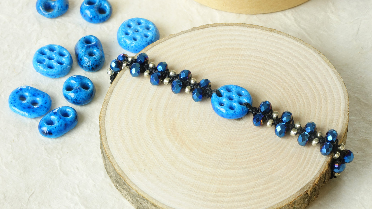 Good Vibes Only Macramé Bracelet - Charm - Verna Artisan Works