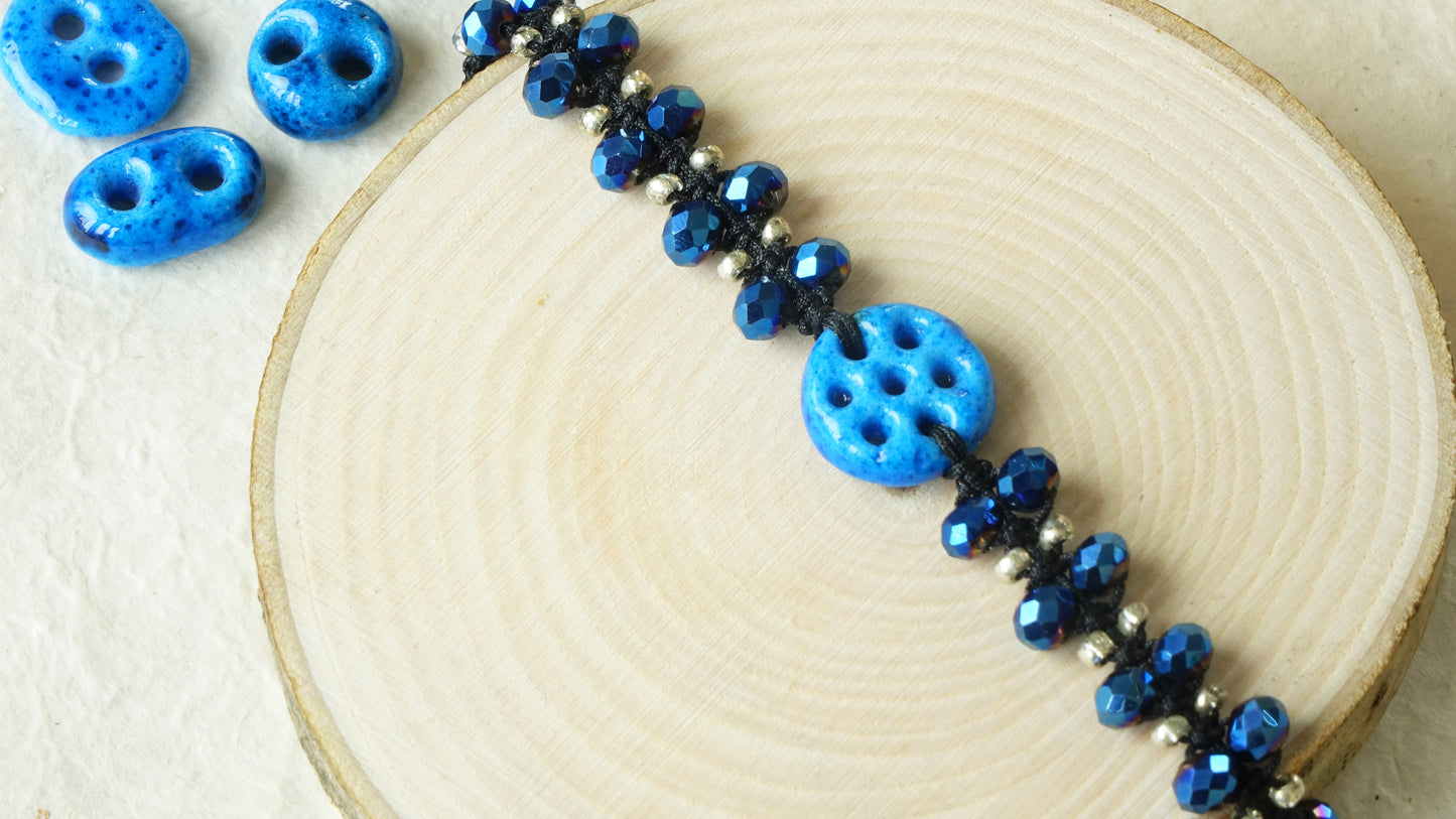 Good Vibes Only Macramé Bracelet - Charm - Verna Artisan Works
