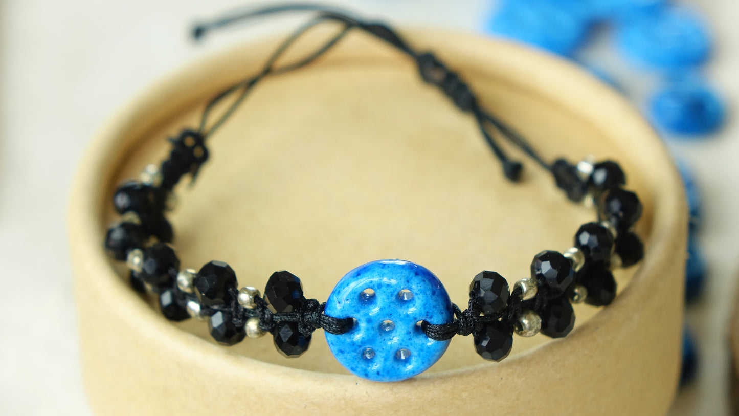 Good Vibes Only Macramé Bracelet - Charm - Verna Artisan Works
