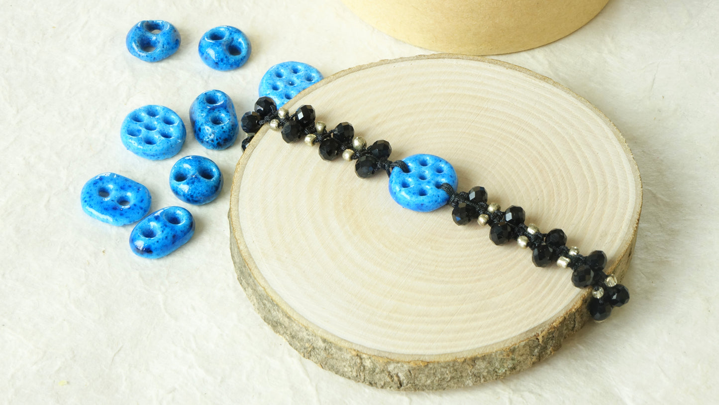 Good Vibes Only Macramé Bracelet - Charm - Verna Artisan Works