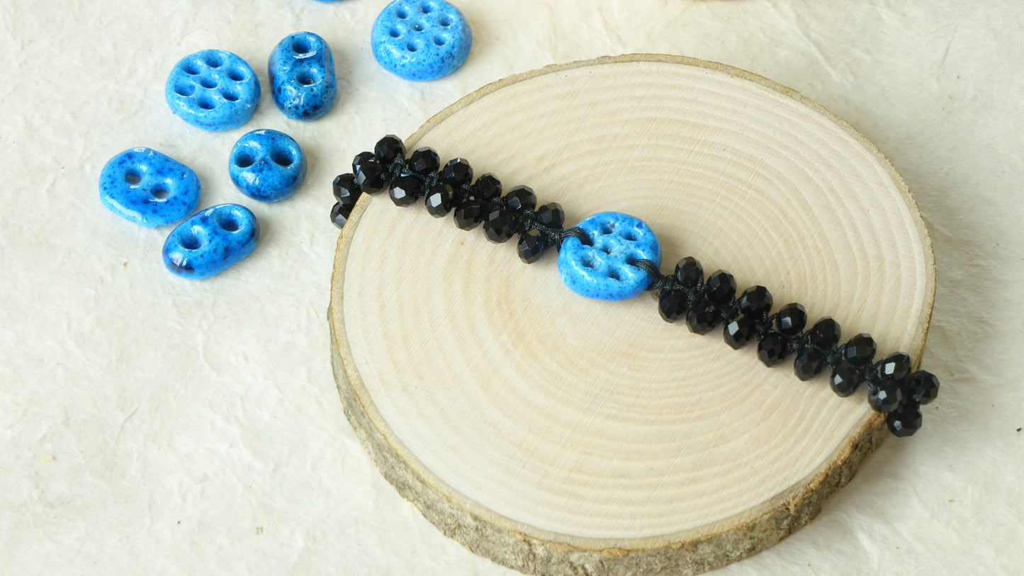 Good Vibes Only Macramé Bracelet - Charm - Verna Artisan Works