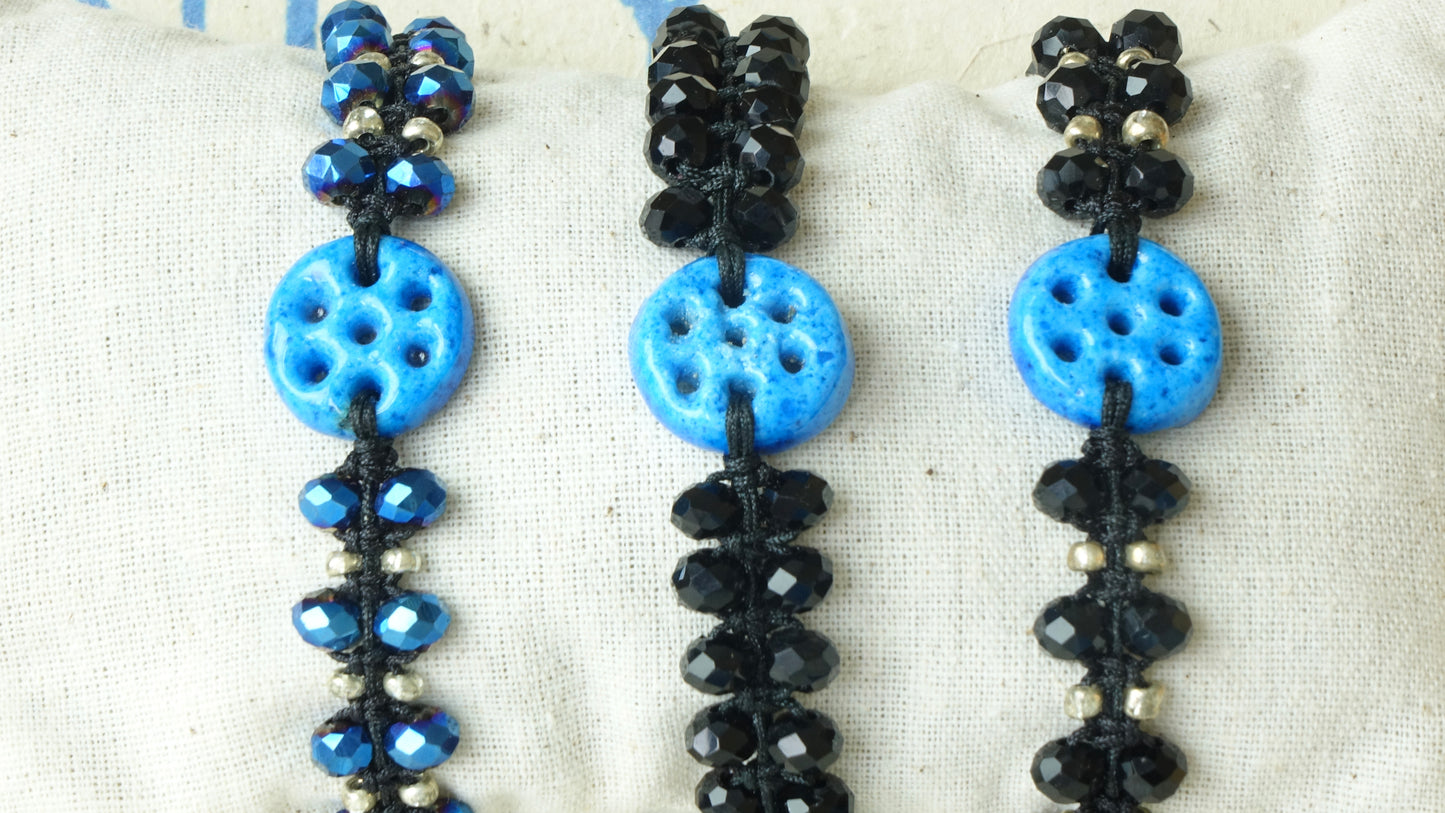 Good Vibes Only Macramé Bracelet - Charm - Verna Artisan Works