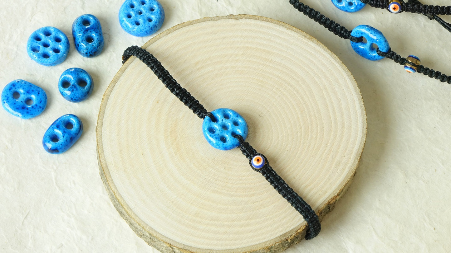 Good Vibes Only Macramé Bracelet - Elegant - Verna Artisan Works