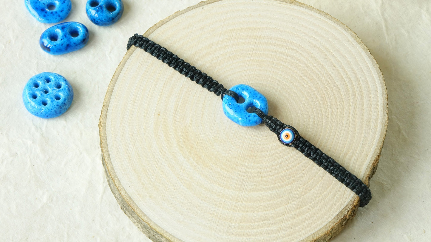 Good Vibes Only Macramé Bracelet - Elegant - Verna Artisan Works