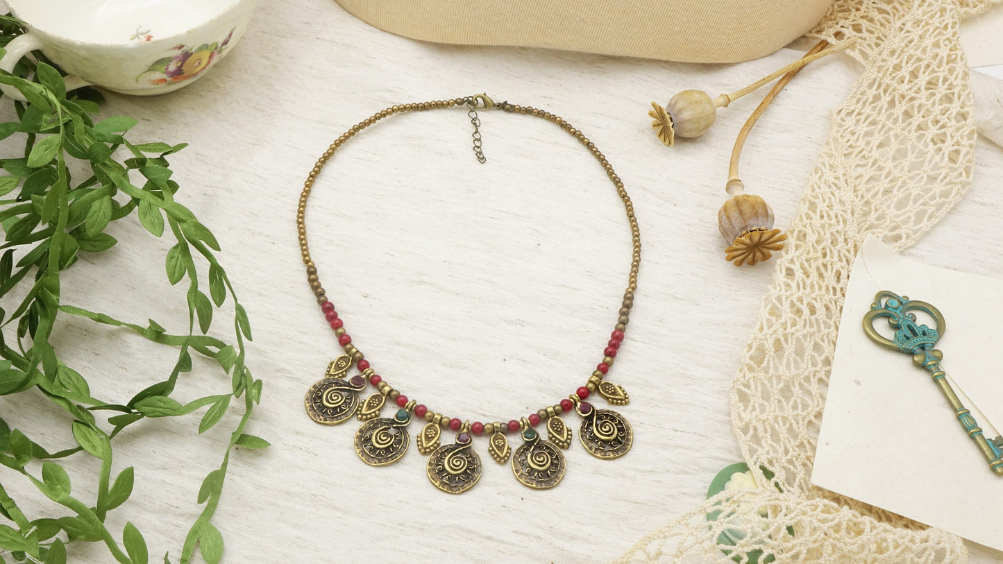 Ancient Goddess Koru Necklace - Verna Artisan Works