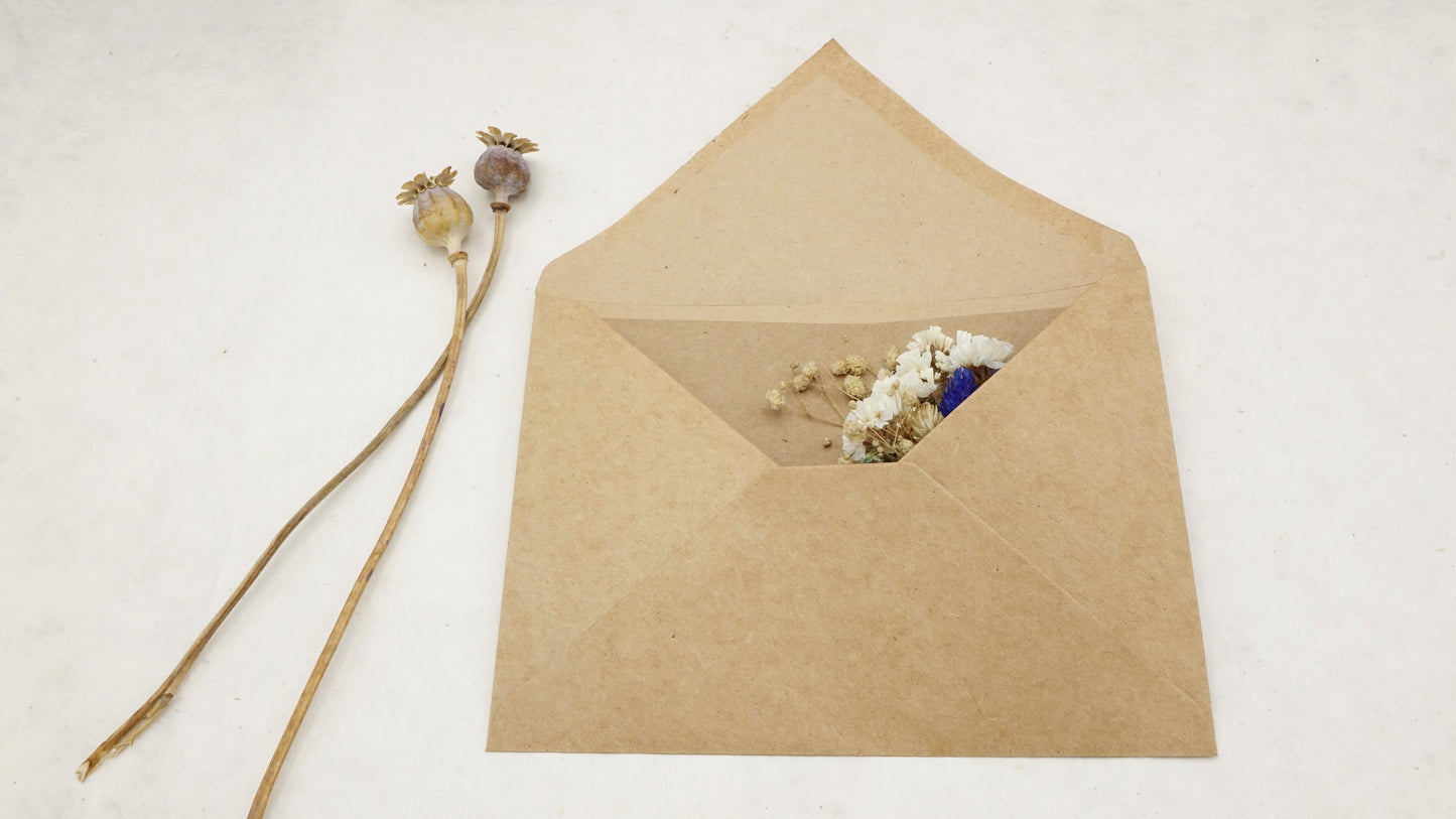 Mini Dried Flowers Bouquet Card - Mother's Day - Verna Artisan Works