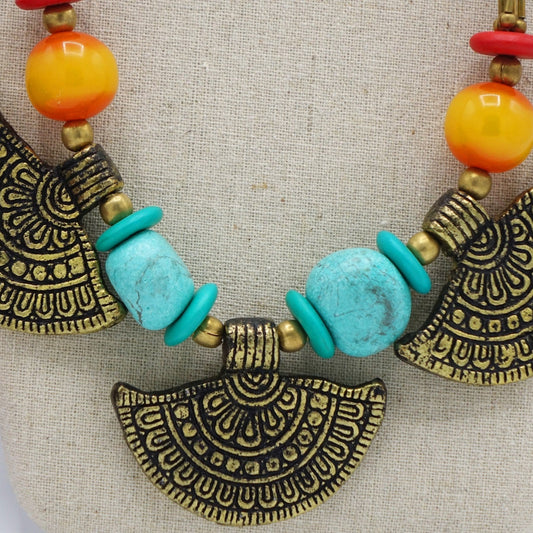 Ancient Goddess Beaded Necklace - Verna Artisan Works