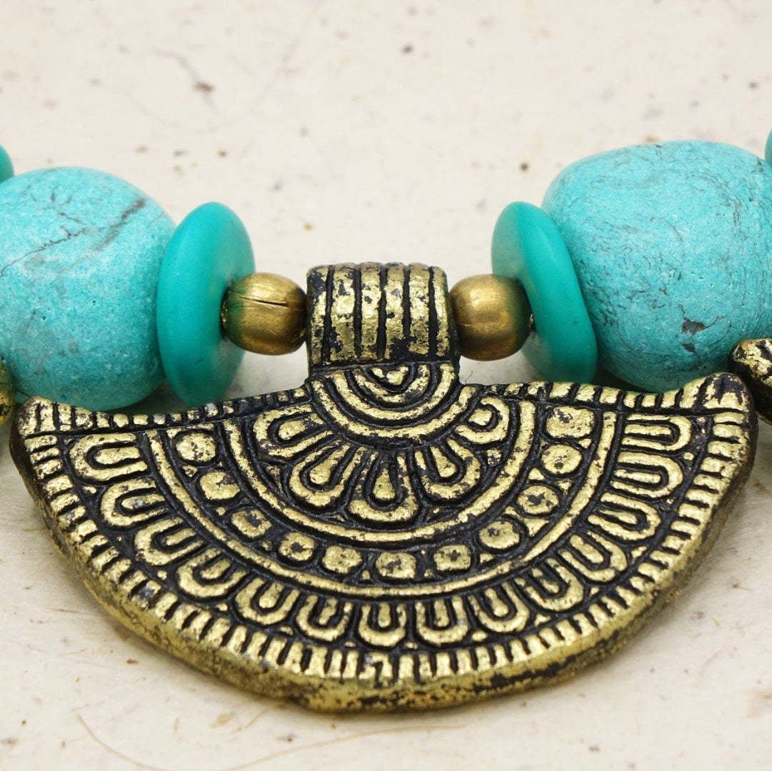 Ancient Goddess Beaded Necklace - Verna Artisan Works