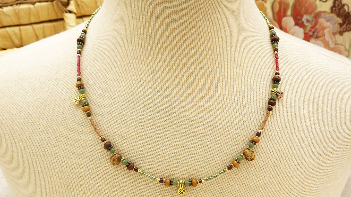Koru Spiral New Begining Necklace - Verna Artisan Works