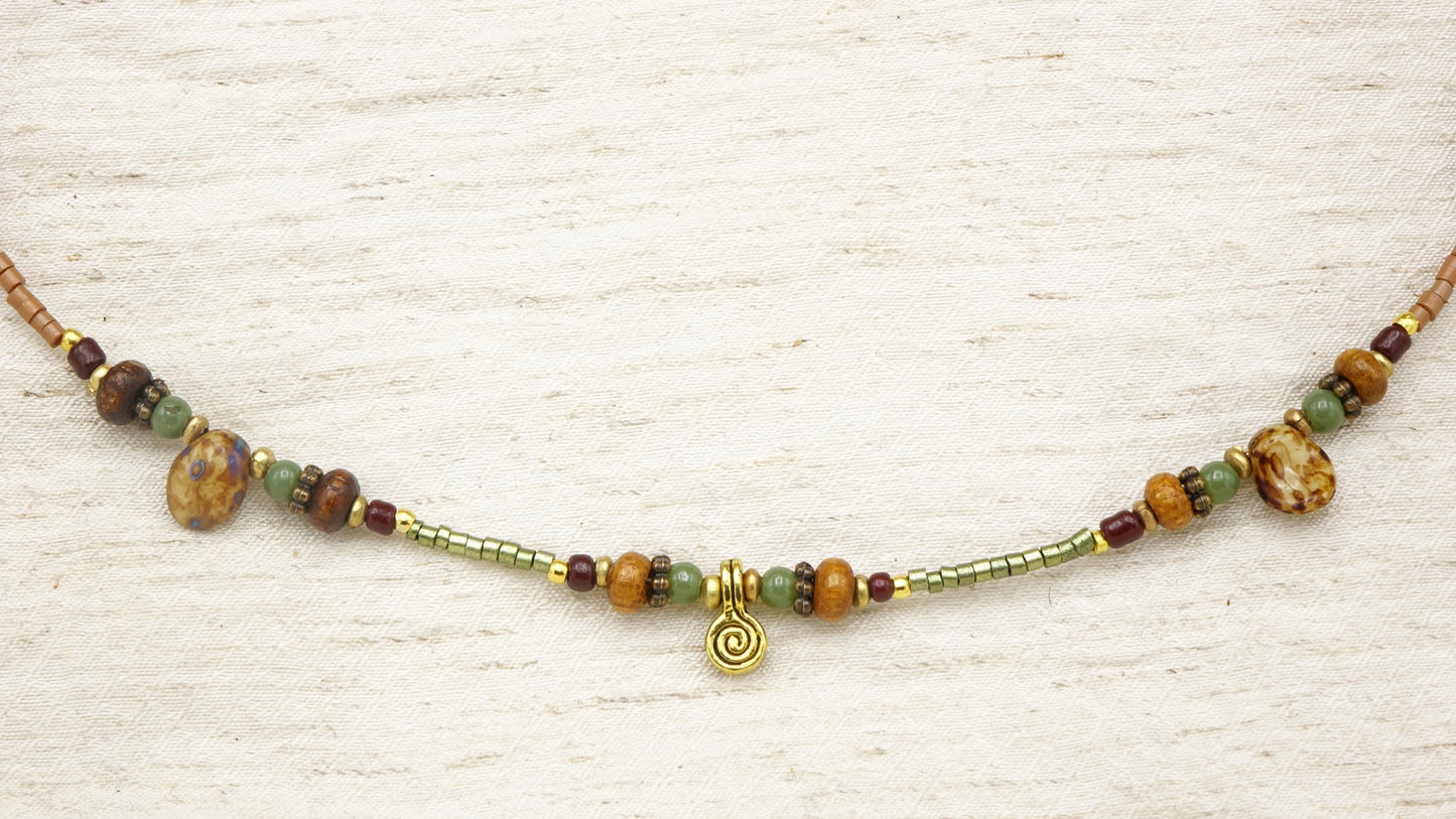 Koru Spiral New Begining Necklace - Verna Artisan Works