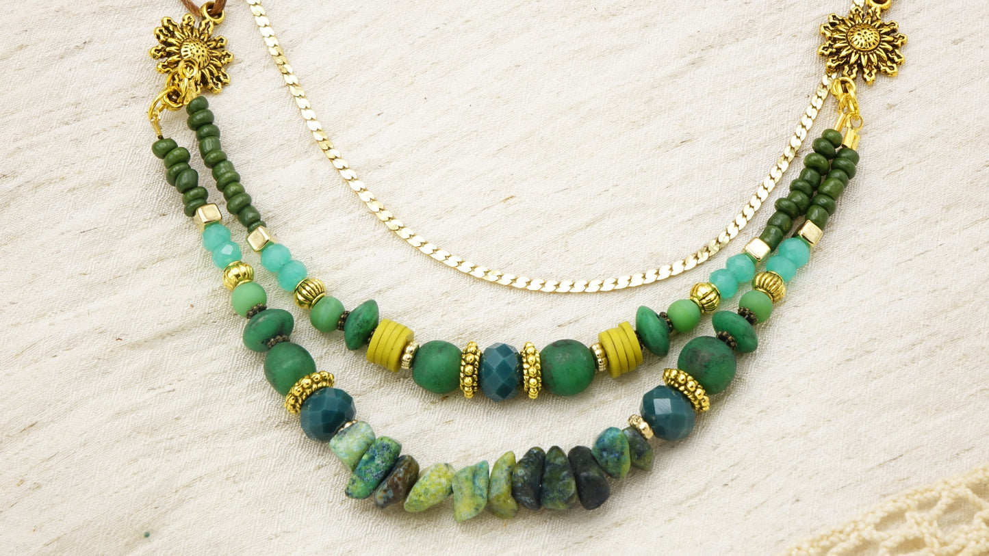 Jade Beaded Necklace - Verna Artisan Works