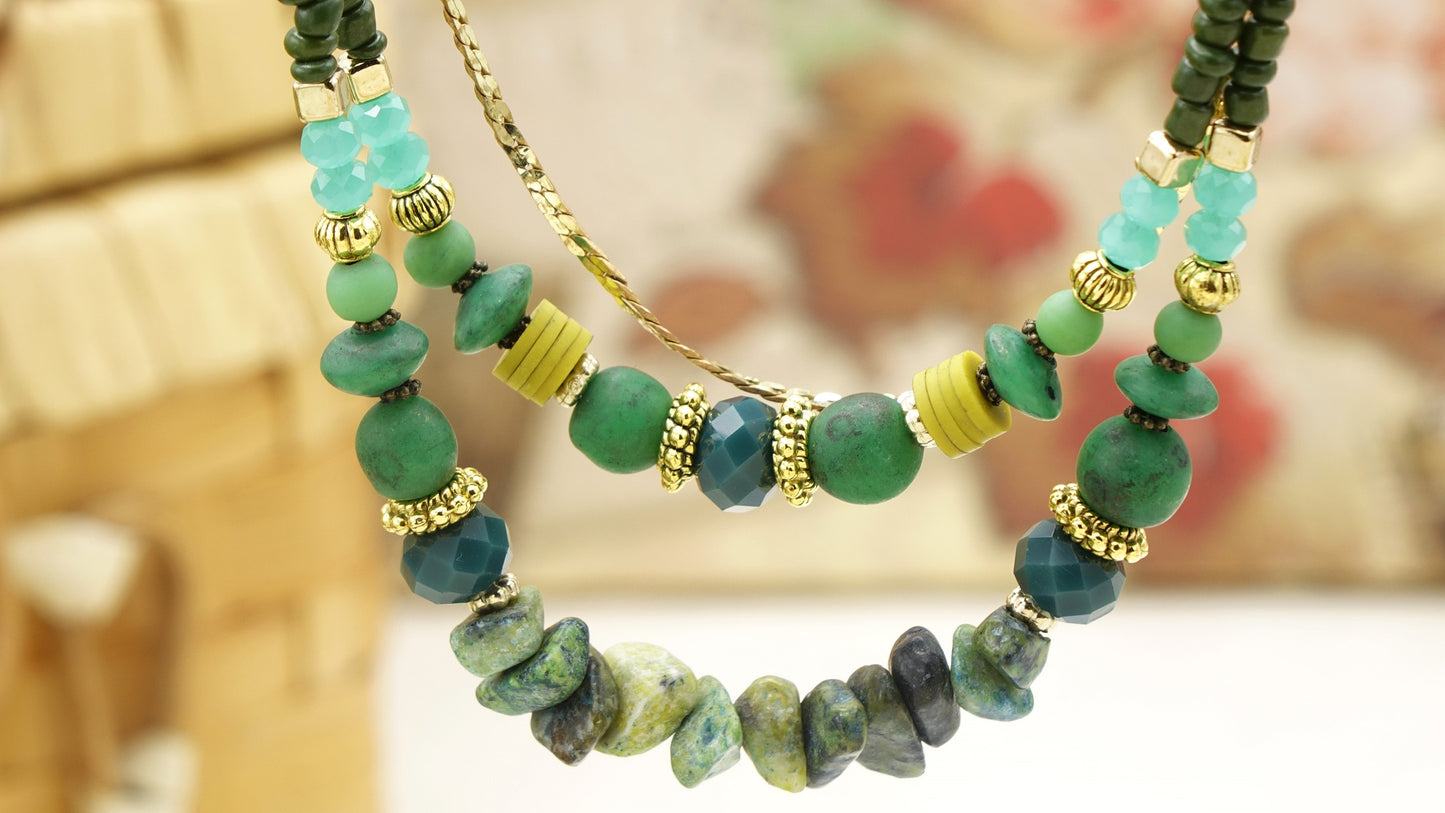 Jade Beaded Necklace - Verna Artisan Works