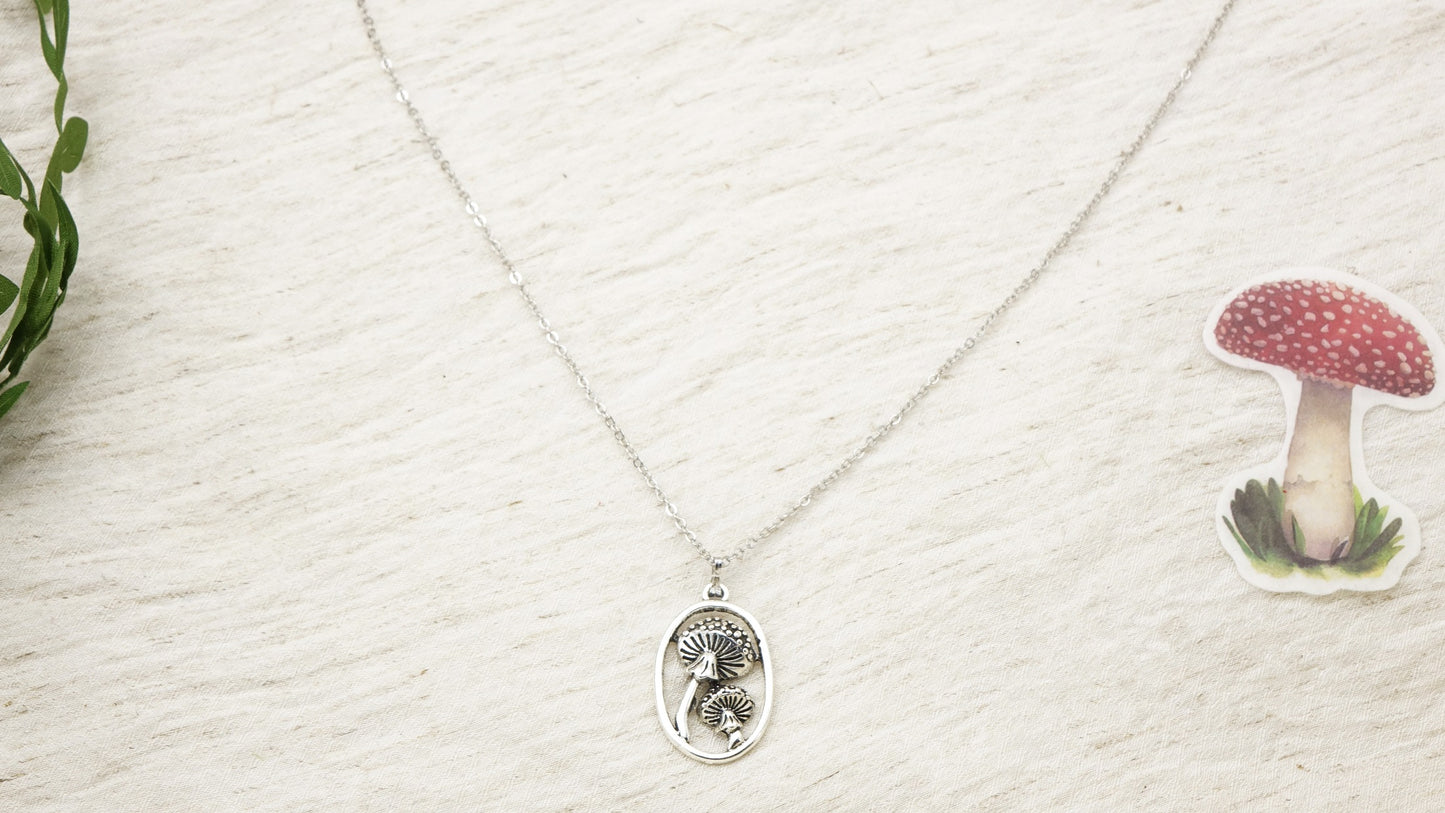 Mushroom Necklace & Earring Set - Verna Artisan Works