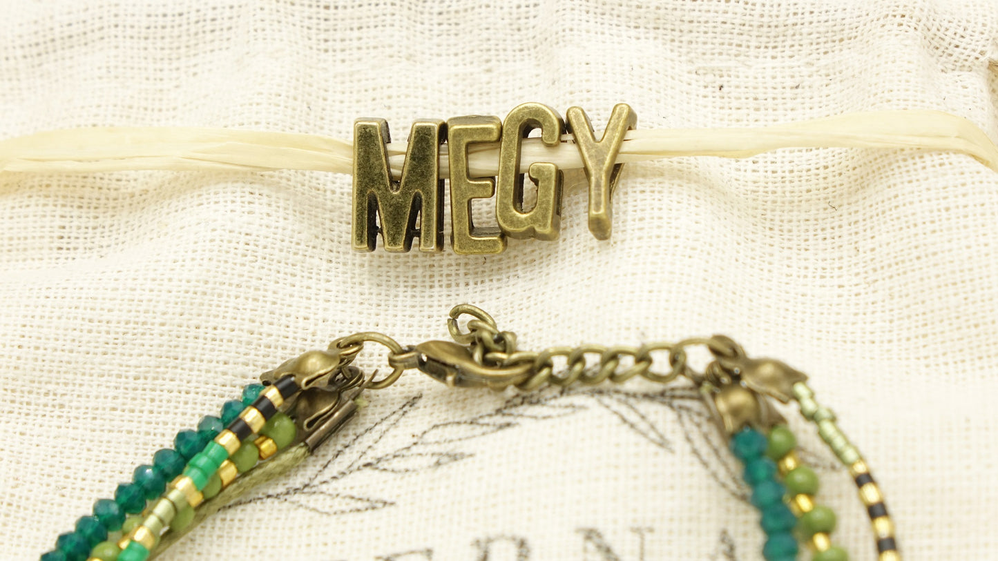Botanical Style Beaded Tassel Bracelet - Verna Artisan Works
