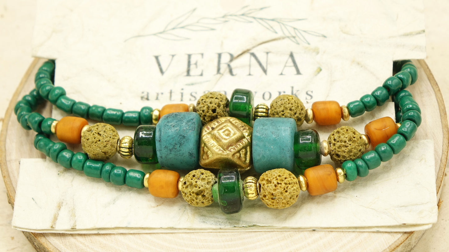 Lava Stone Diffuser Bracelet - Verna Artisan Works