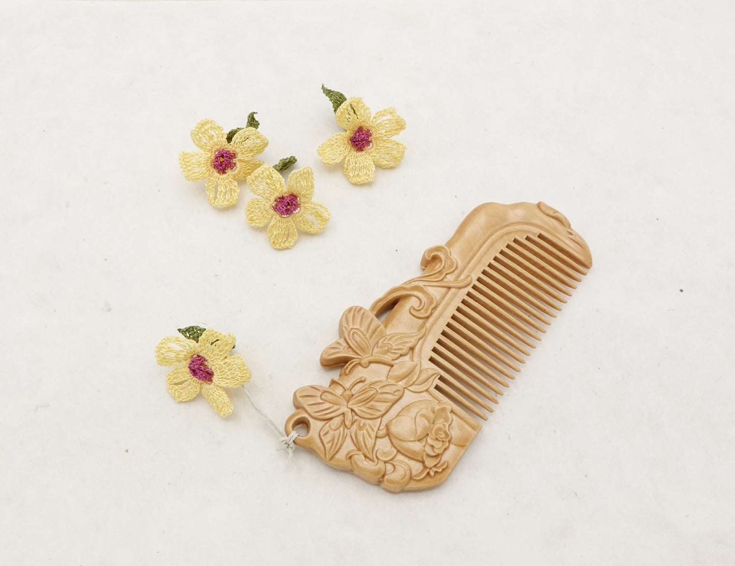 Hair Comb Gift Set in a Pouch - Verna Artisan Works
