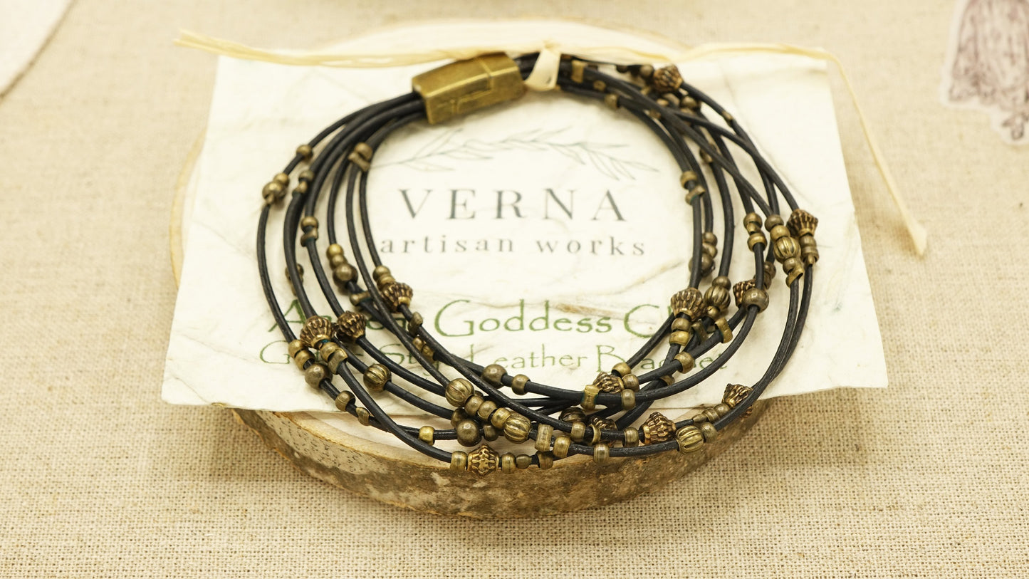 Victorian Style Rope Bracelet - Gothic - Verna Artisan Works