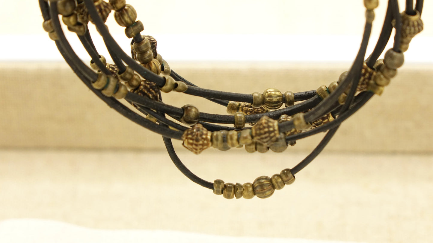 Victorian Style Rope Bracelet - Gothic - Verna Artisan Works