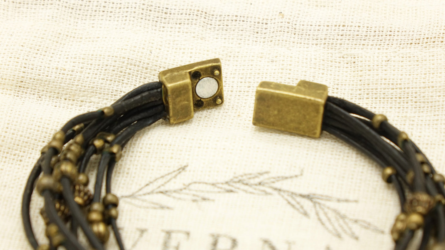 Victorian Style Rope Bracelet - Gothic - Verna Artisan Works