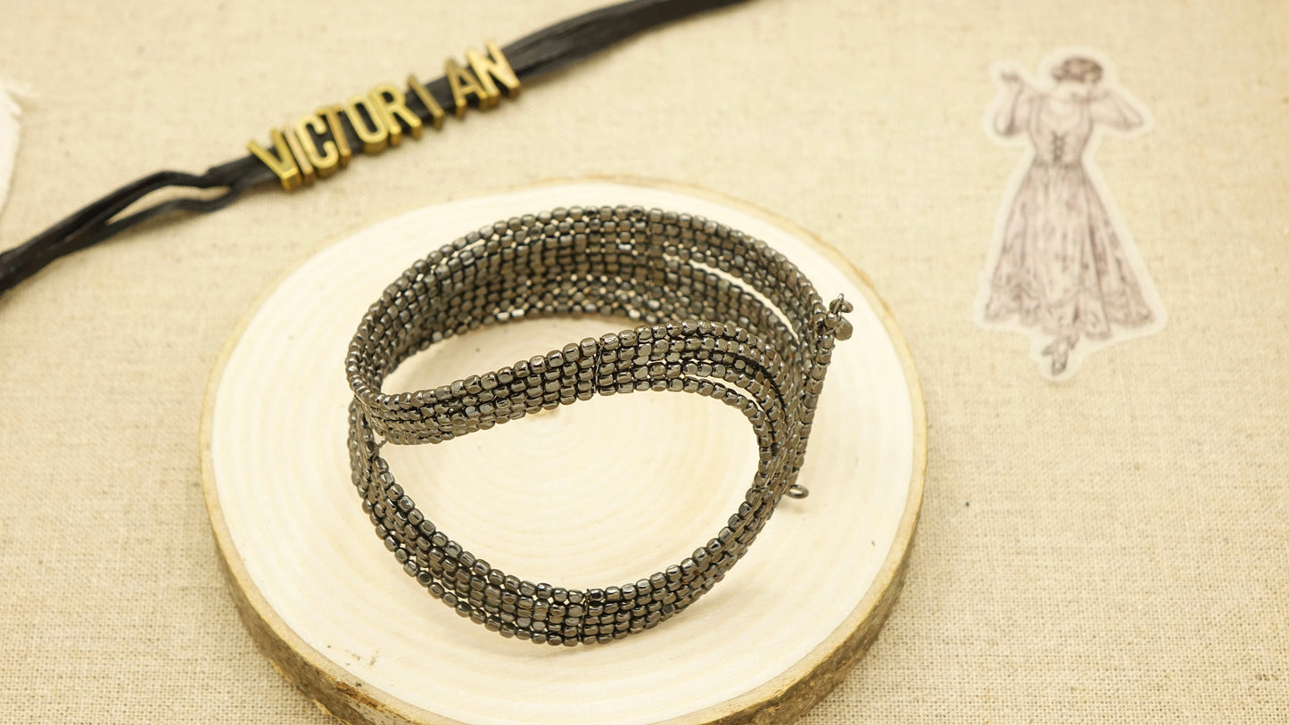 Victorian Style Brass Bracelet - Eternity - Verna Artisan Works