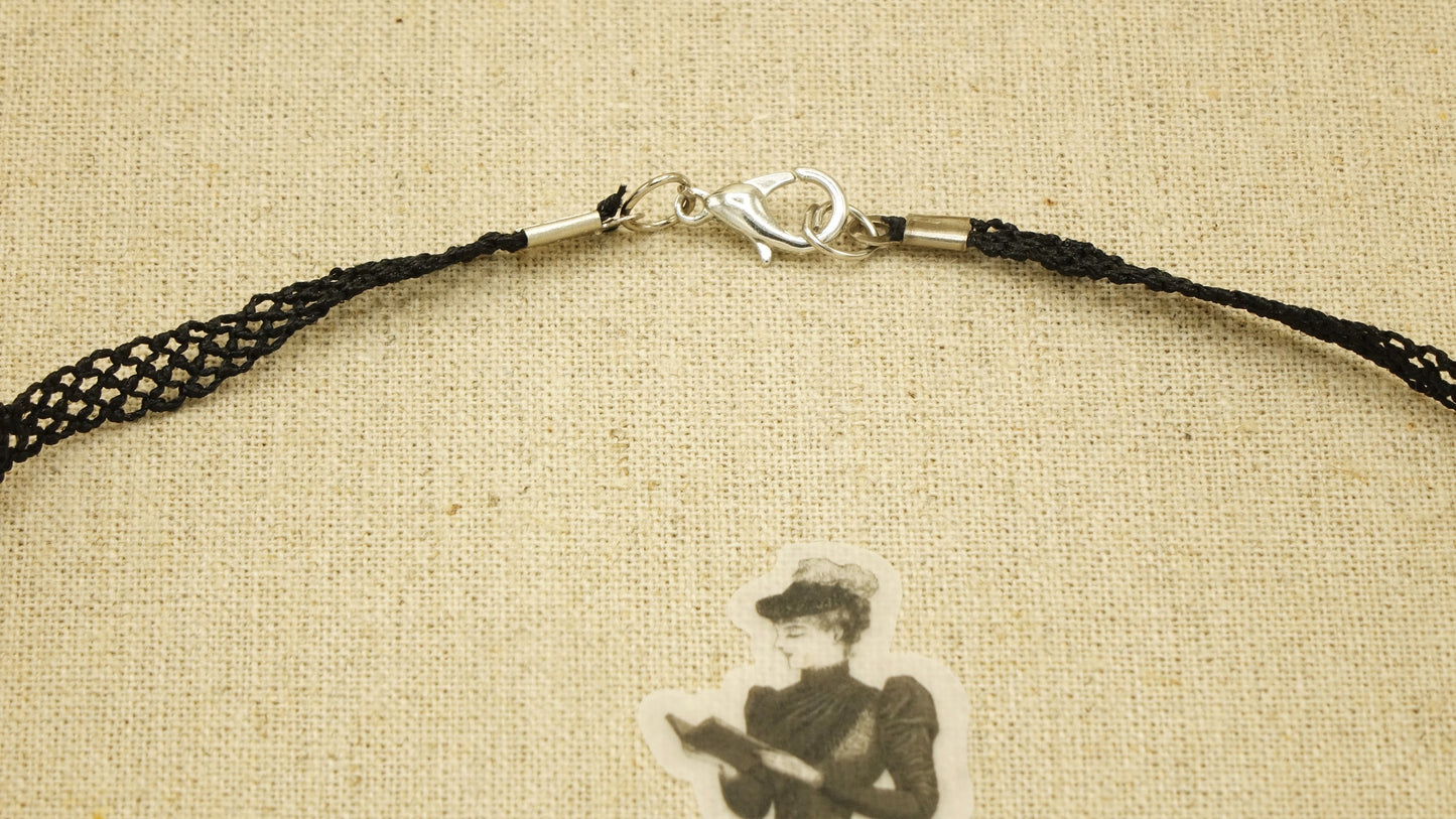 Victorian Style Needle Lace Necklace - Verna Artisan Works