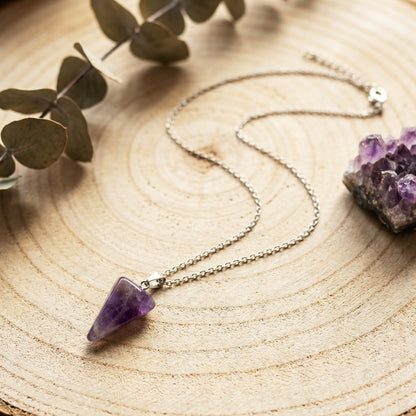 Amethyst Point Necklace - Verna Artisan Works