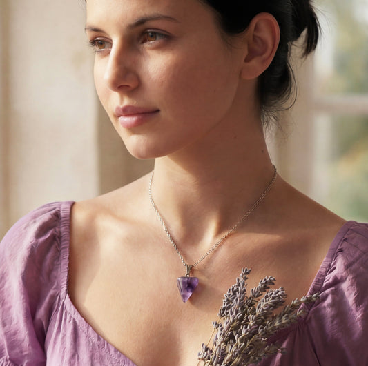 Amethyst Point Necklace - Verna Artisan Works