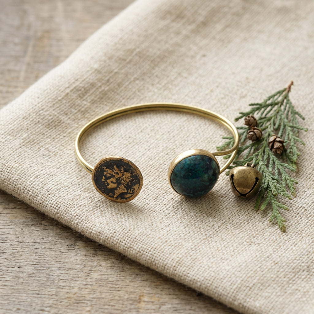 Roman Greek Style Antique Medallion Bracelet