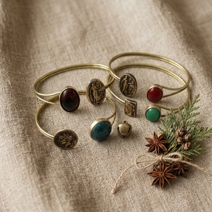 Roman Greek Style Antique Medallion Bracelet