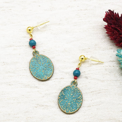 Boho Dangle Turquoise Earrings