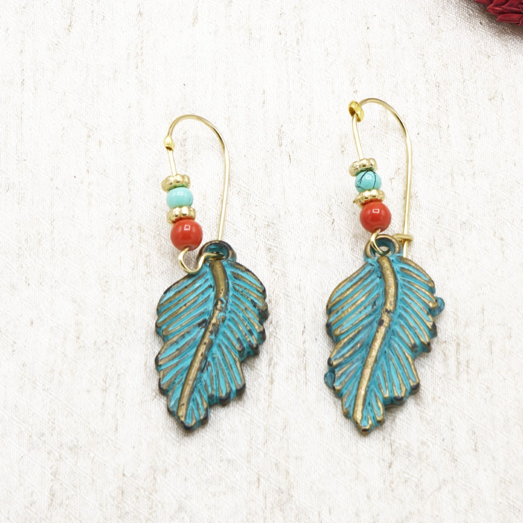 Leaf Drop Earrings