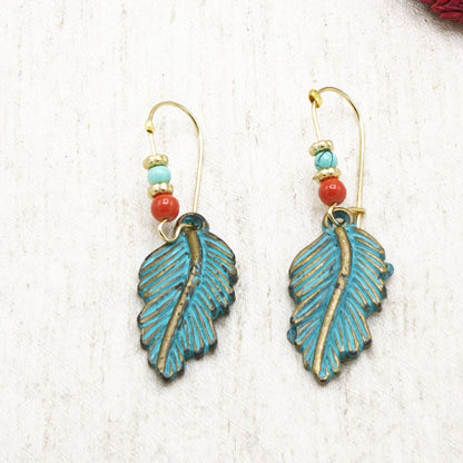 Leaf Drop Earrings