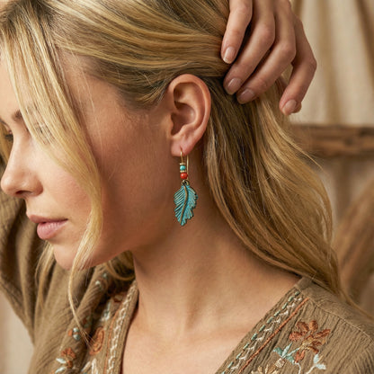 Leaf Drop Earrings