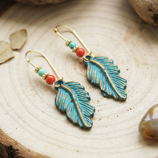Leaf Drop Earrings