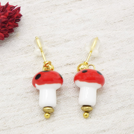 Mushroom Earrings