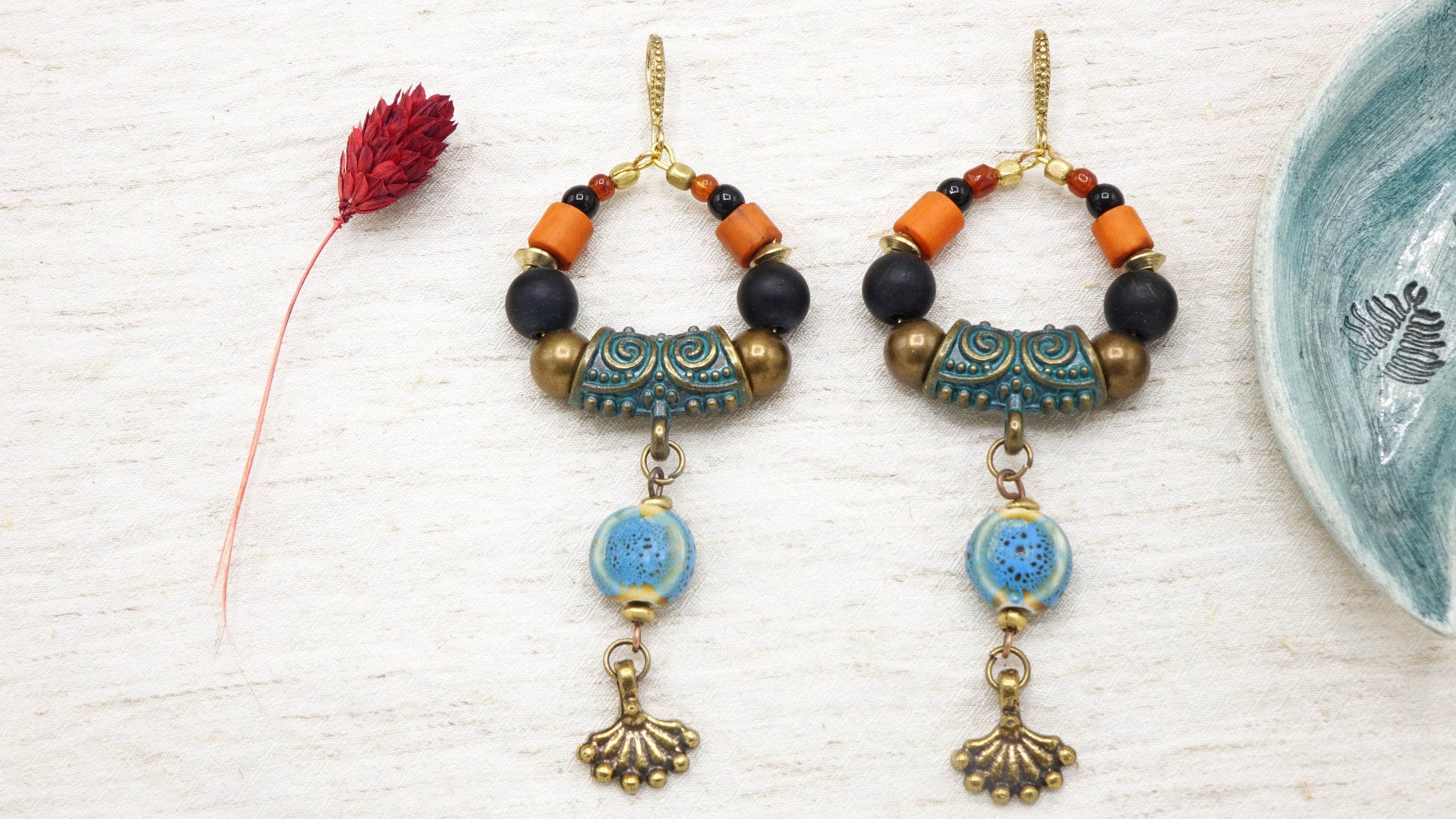 Boho Ethnic Earrings - Verna Artisan Works