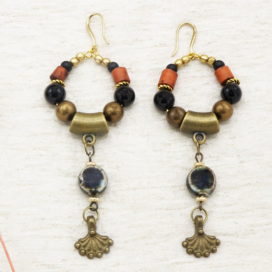 Boho Beaded Ethnic Earrings