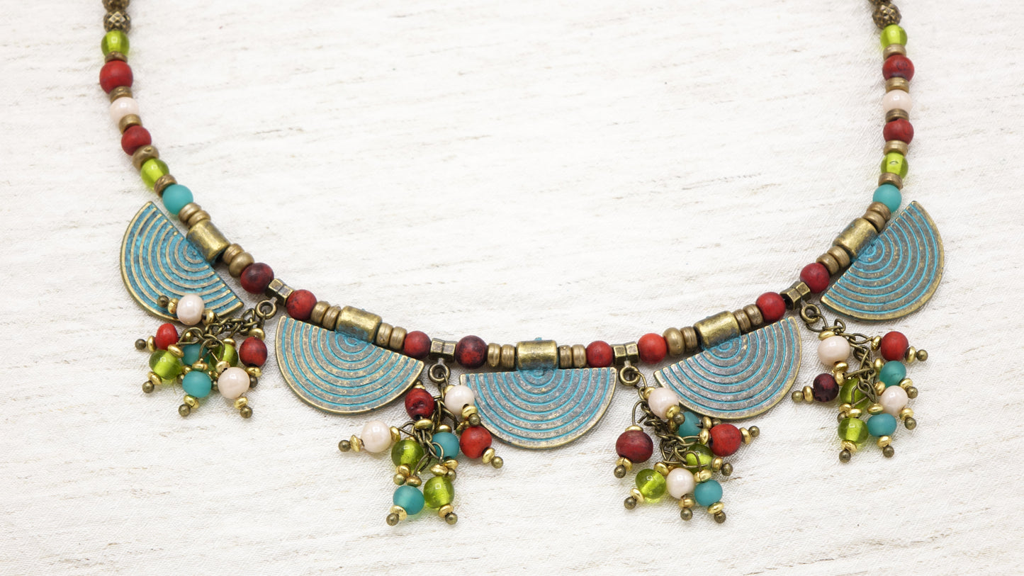 Boho Hippie Turquoise Necklace