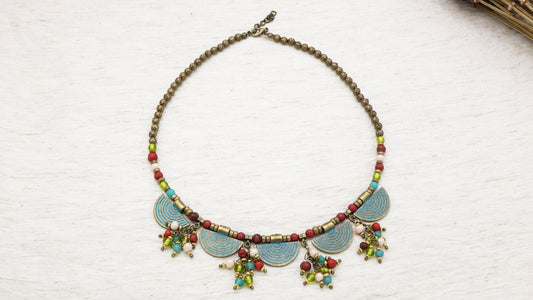 Boho Hippie Turquoise Necklace