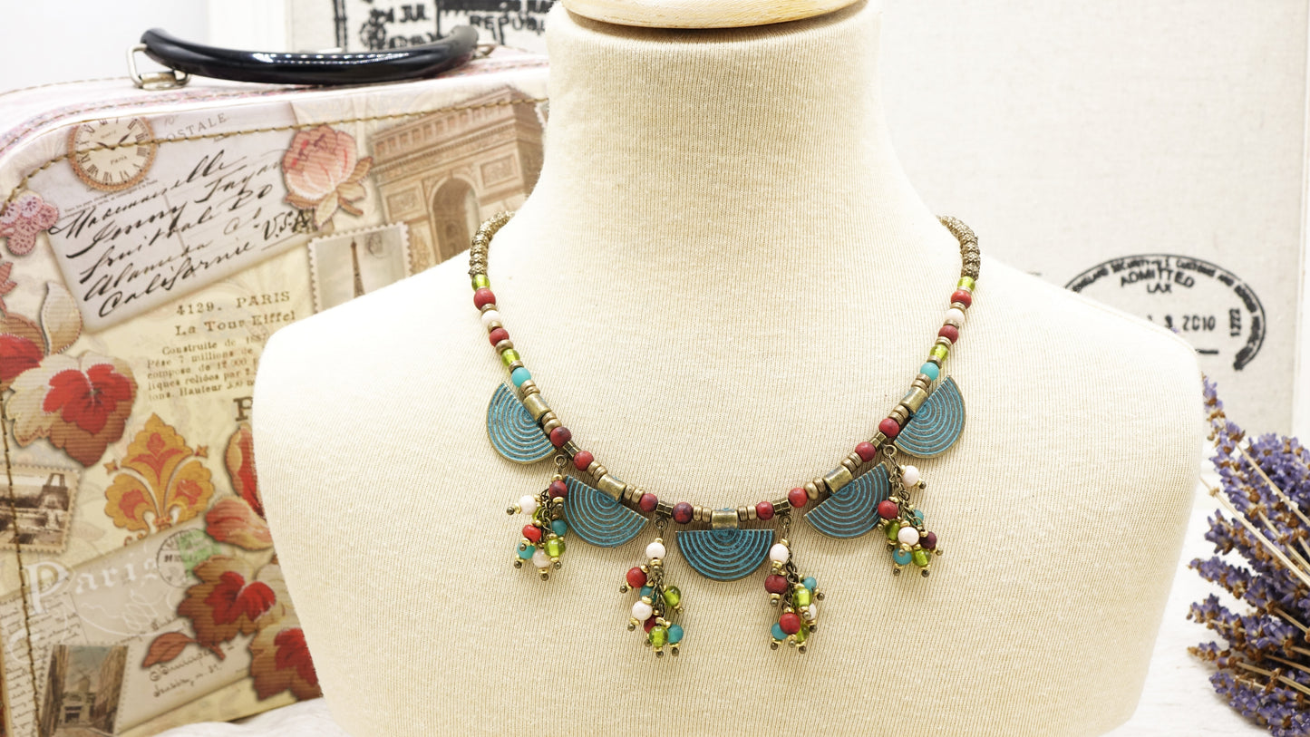 Boho Hippie Turquoise Necklace