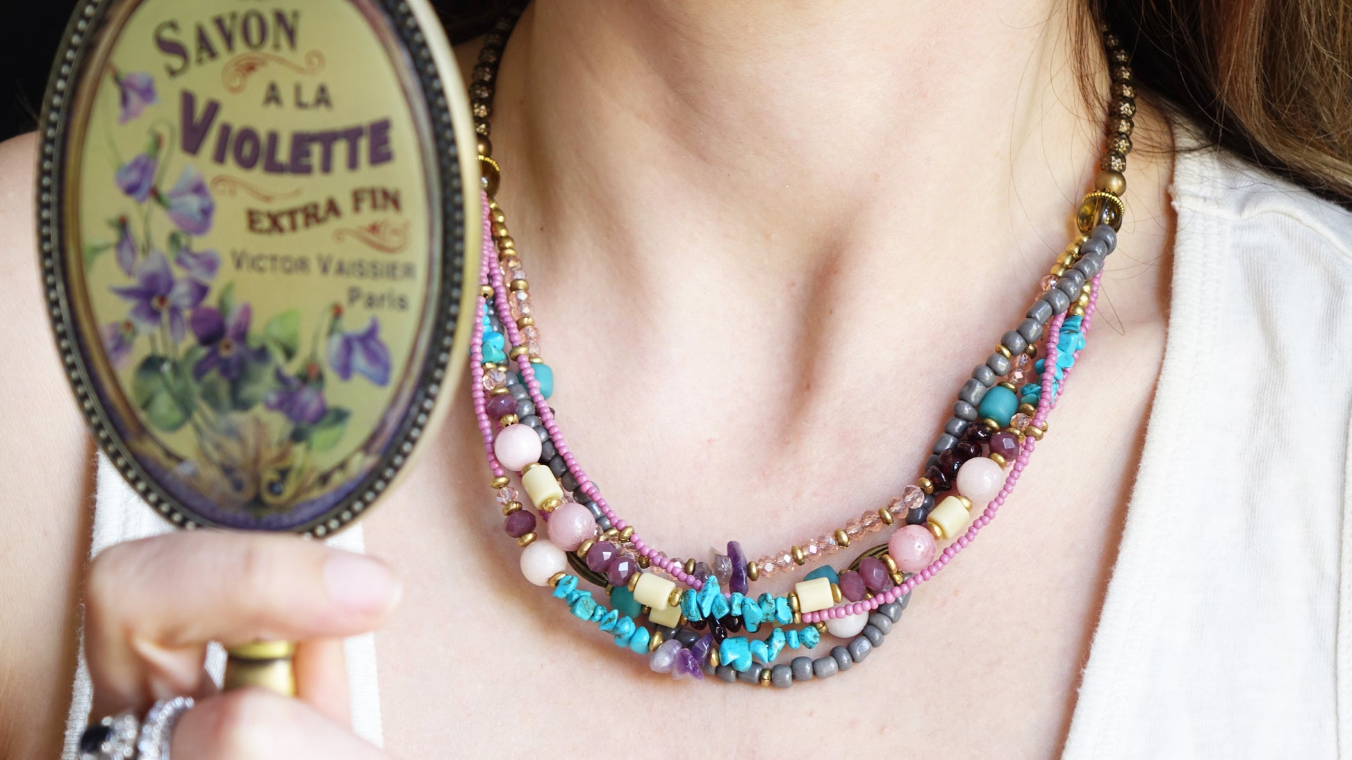 Boho Beaded Ethnic Necklace - Verna Artisan Works
