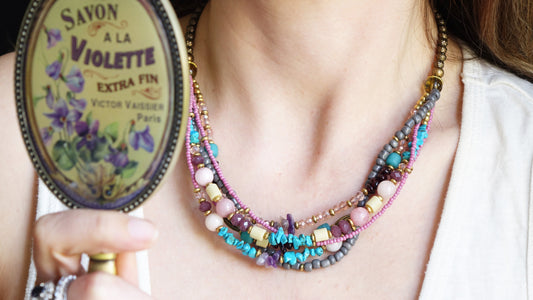 Boho Beaded Ethnic Necklace - Verna Artisan Works