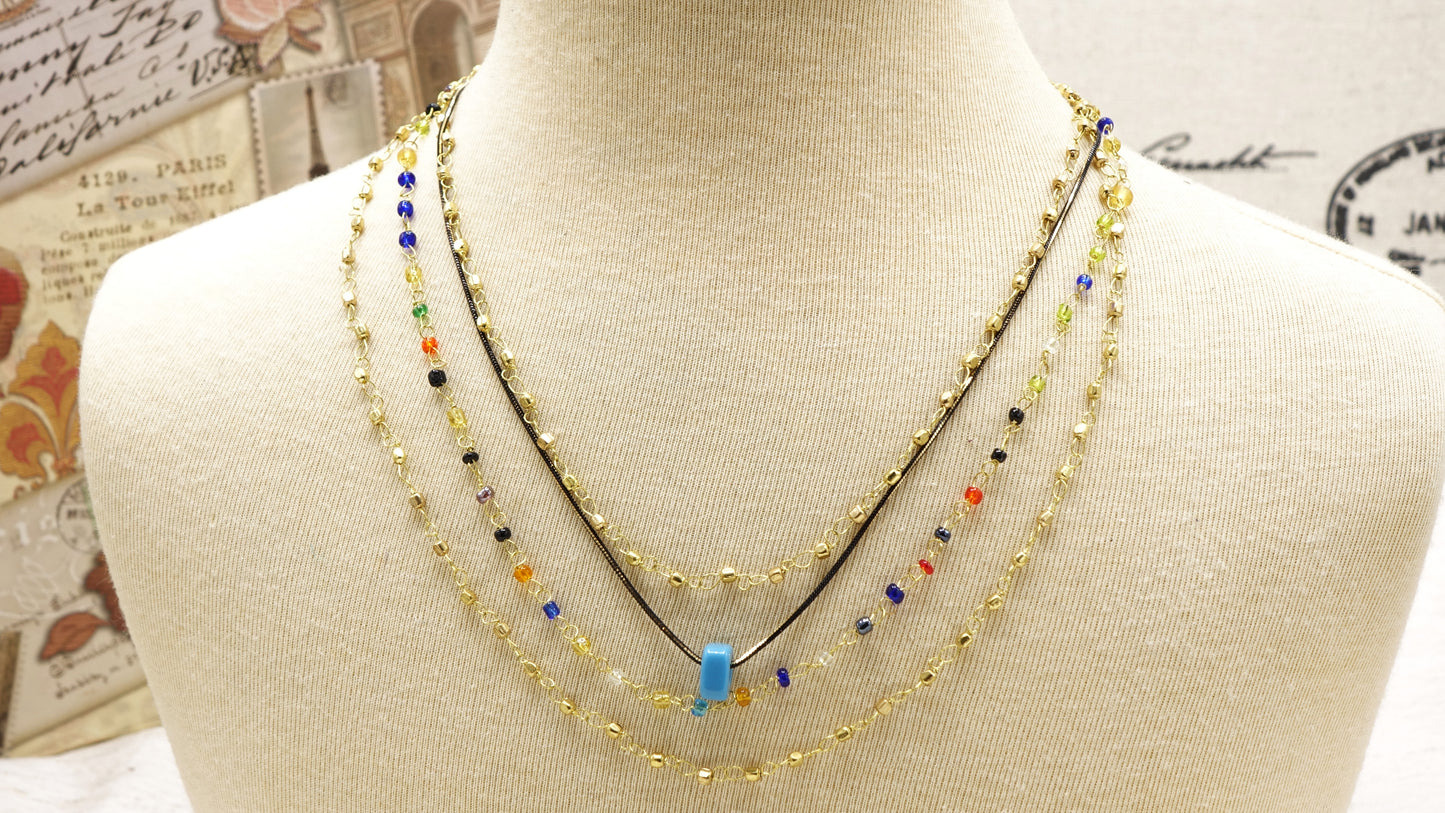 Layered Gold Chain Necklace