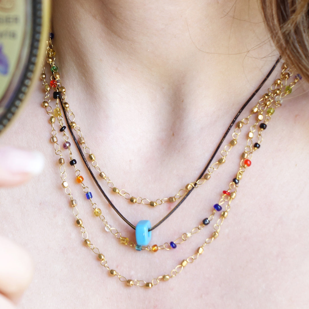 Layered Gold Chain Necklace