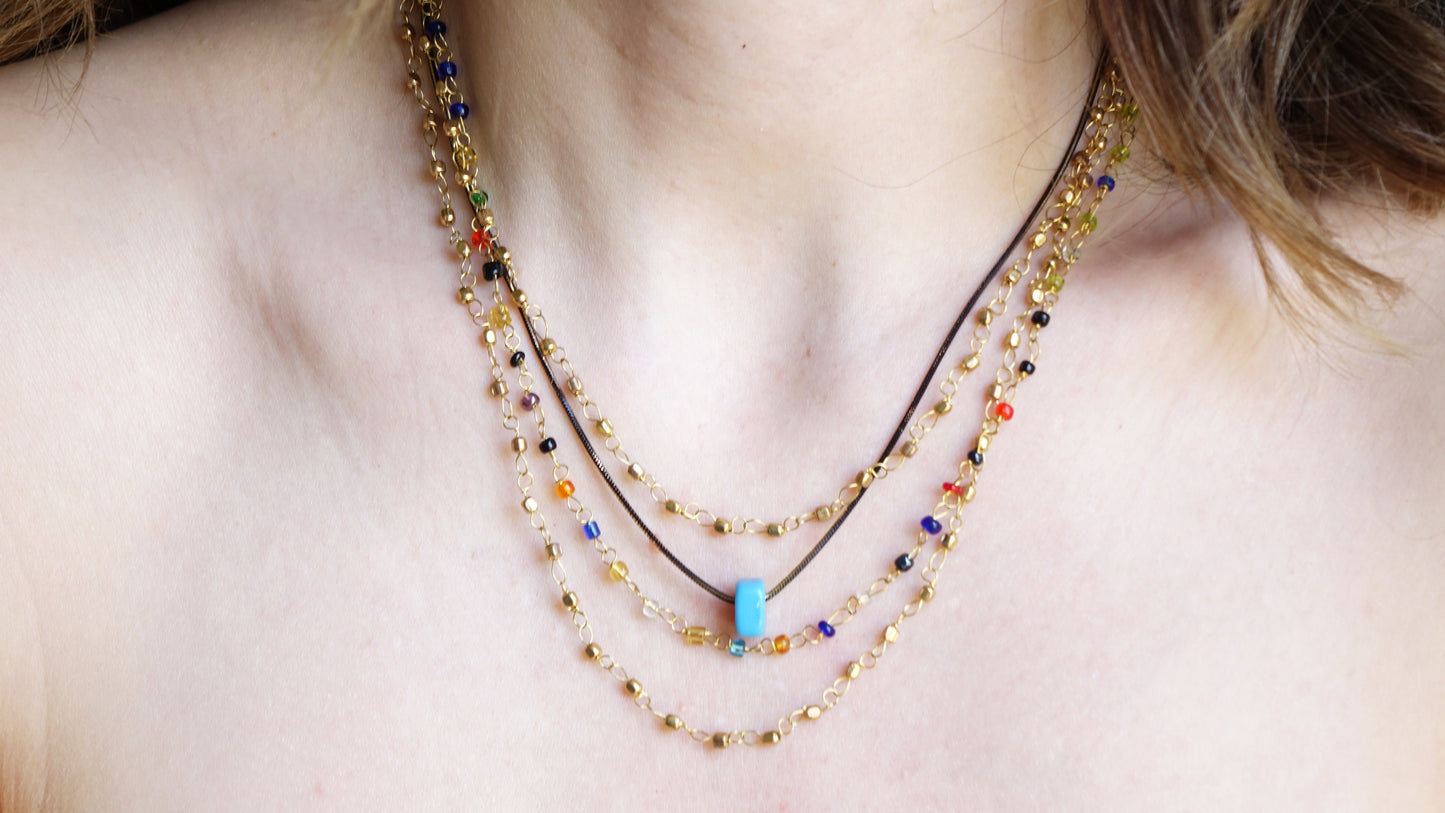 Layered Gold Chain Necklace