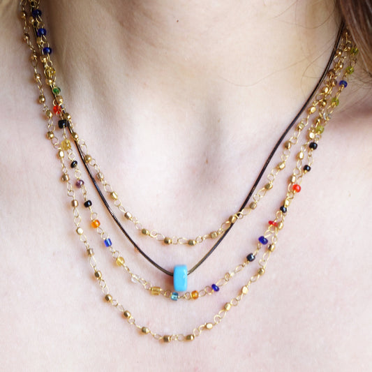 Layered Gold Chain Necklace