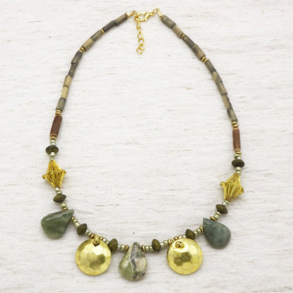 Variscite Stone Beaded Necklace - Verna Artisan Works
