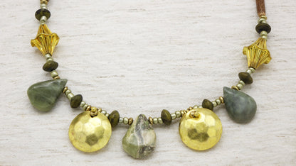 Variscite Stone Beaded Necklace - Verna Artisan Works