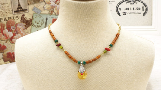 Boho Chic Ethnic Necklace - Verna Artisan Works